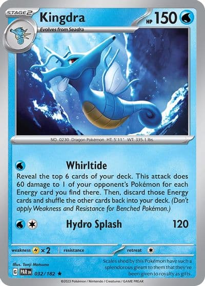 Kingdra SV04: Paradox Rift Pokemon card