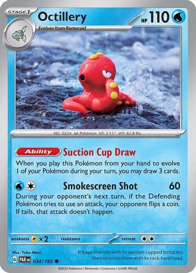 Octillery SV04: Paradox Rift Pokemon card