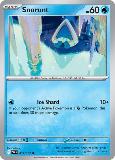 Snorunt SV04: Paradox Rift Pokemon card