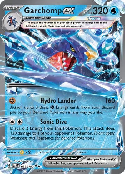 Garchomp ex SV04: Paradox Rift Pokemon card