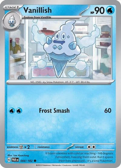 Vanillish SV04: Paradox Rift Pokemon card