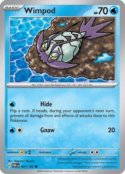 Wimpod SV04: Paradox Rift Pokemon card