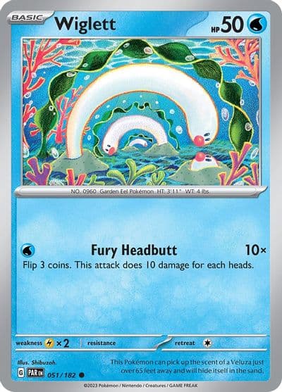 Wiglett SV04: Paradox Rift Pokemon card