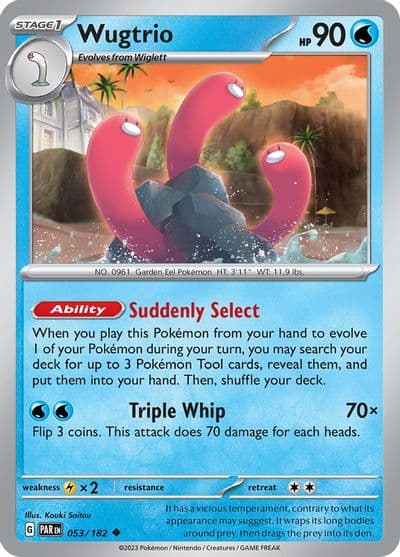 Wugtrio SV04: Paradox Rift Pokemon card