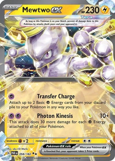 Mewtwo ex SV04: Paradox Rift Pokemon card