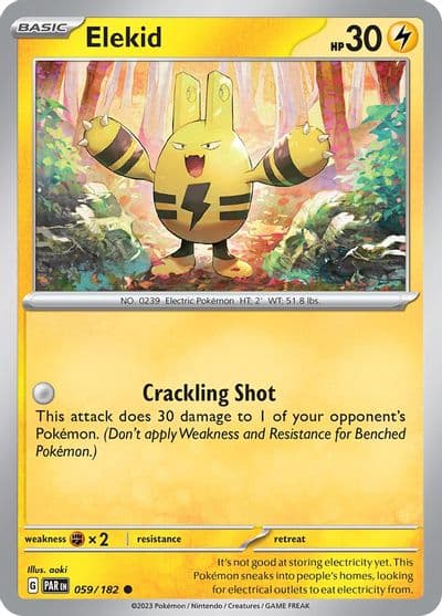 Elekid SV04: Paradox Rift Pokemon card