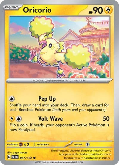 Oricorio SV04: Paradox Rift Pokemon card