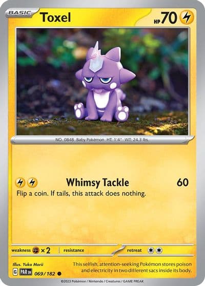 Toxel SV04: Paradox Rift Pokemon card