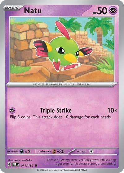 Natu SV04: Paradox Rift Pokemon card