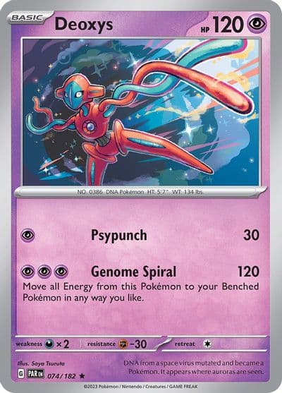 Deoxys SV04: Paradox Rift Pokemon card