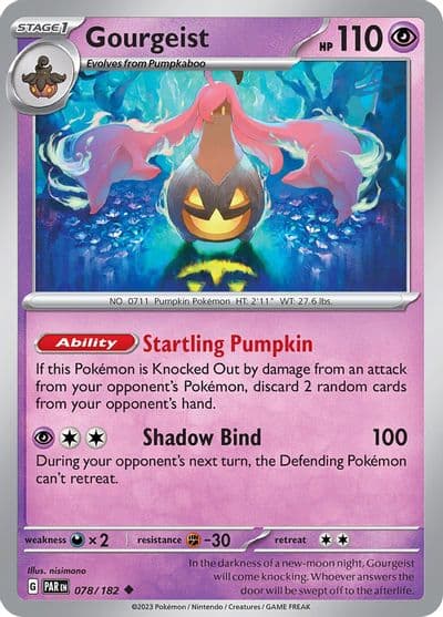 Gourgeist SV04: Paradox Rift Pokemon card