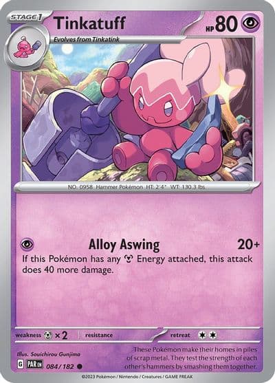 Tinkatuff SV04: Paradox Rift Pokemon card