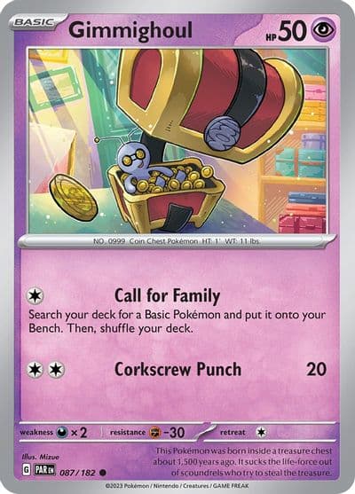 Gimmighoul SV04: Paradox Rift Pokemon card
