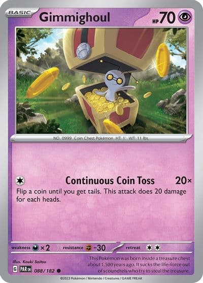 Gimmighoul SV04: Paradox Rift Pokemon card