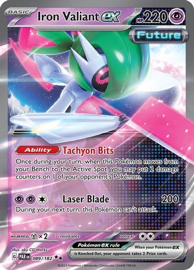 Iron Valiant ex SV04: Paradox Rift Pokemon card