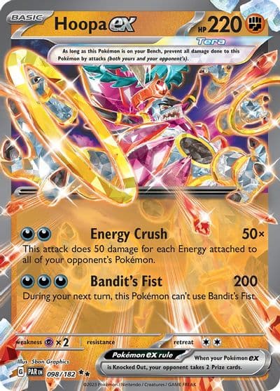 Hoopa ex SV04: Paradox Rift Pokemon card