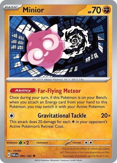 Minior SV04: Paradox Rift Pokemon card