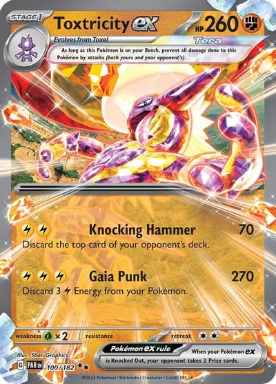 Toxtricity ex SV04: Paradox Rift Pokemon card