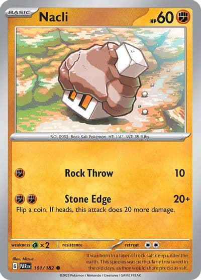 Nacli SV04: Paradox Rift Pokemon card