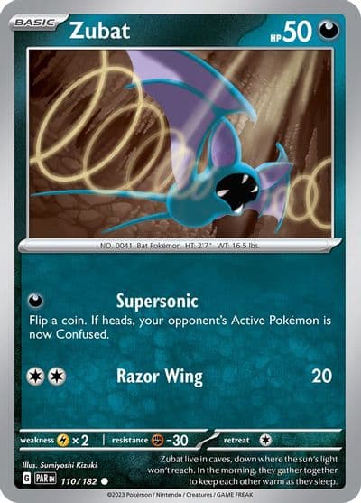 Zubat SV04: Paradox Rift Pokemon card