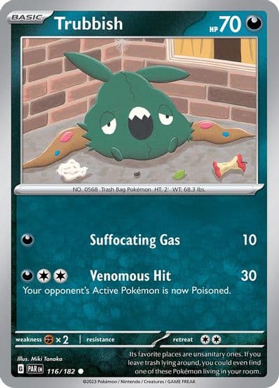 Trubbish SV04: Paradox Rift Pokemon card