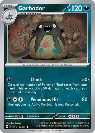 Garbodor SV04: Paradox Rift Pokemon card