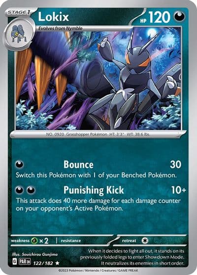 Lokix SV04: Paradox Rift Pokemon card