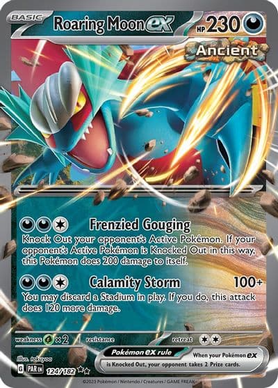 Roaring Moon ex SV04: Paradox Rift Pokemon card