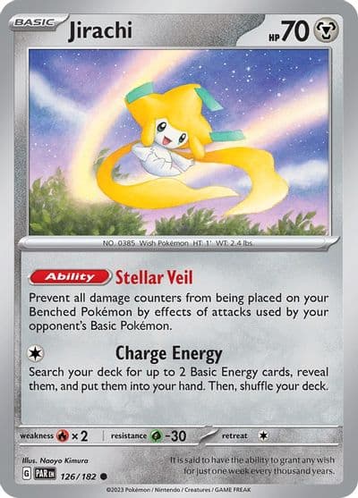 Jirachi SV04: Paradox Rift Pokemon card