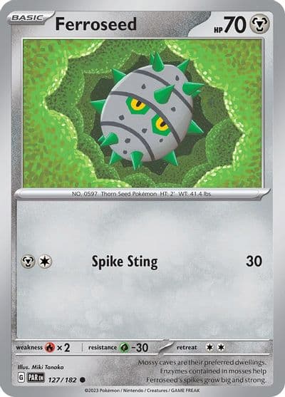 Ferroseed SV04: Paradox Rift Pokemon card