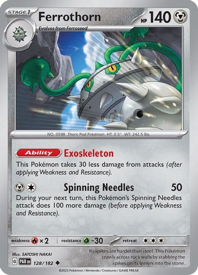 Ferrothorn SV04: Paradox Rift Pokemon card