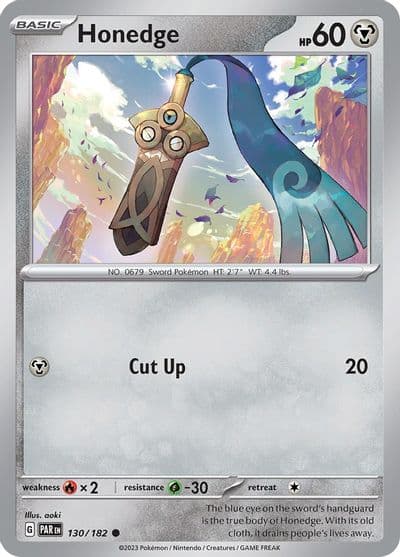 Honedge SV04: Paradox Rift Pokemon card