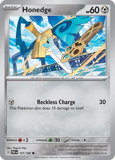 Honedge SV04: Paradox Rift Pokemon card