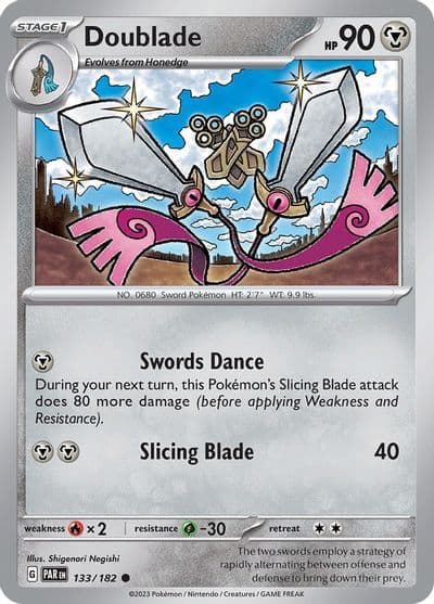 Doublade SV04: Paradox Rift Pokemon card