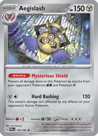 Aegislash SV04: Paradox Rift Pokemon card