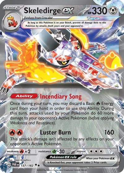 Skeledirge ex SV04: Paradox Rift Pokemon card