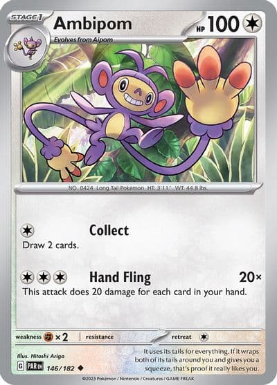 Ambipom SV04: Paradox Rift Pokemon card
