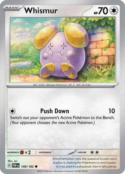 Whismur SV04: Paradox Rift Pokemon card