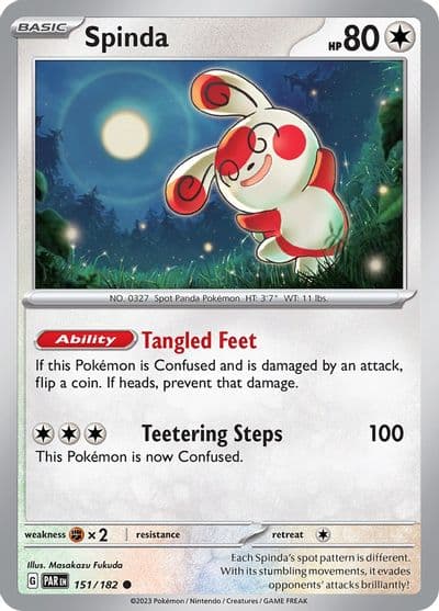 Spinda SV04: Paradox Rift Pokemon card