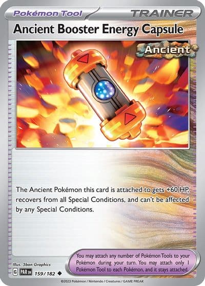 Ancient Booster Energy Capsule SV04: Paradox Rift Pokemon card