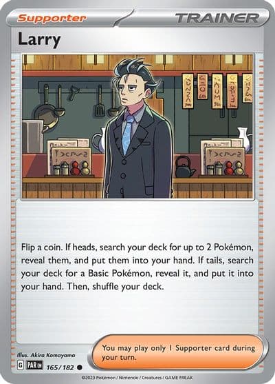 Larry SV04: Paradox Rift Pokemon card