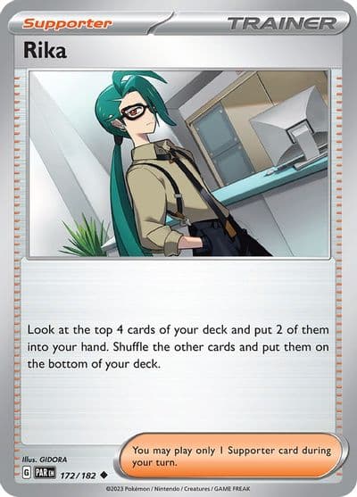 Rika SV04: Paradox Rift Pokemon card