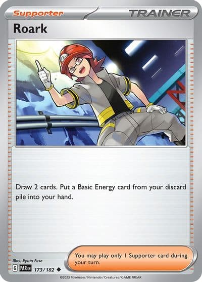 Roark SV04: Paradox Rift Pokemon card