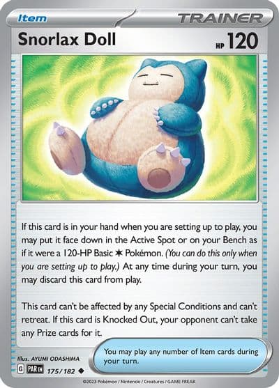 Snorlax Doll SV04: Paradox Rift Pokemon card