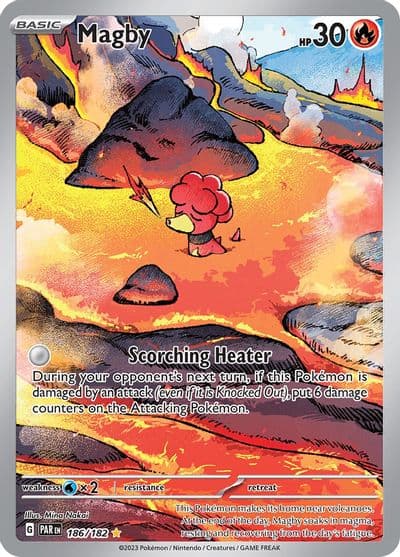 Magby SV04: Paradox Rift Pokemon card