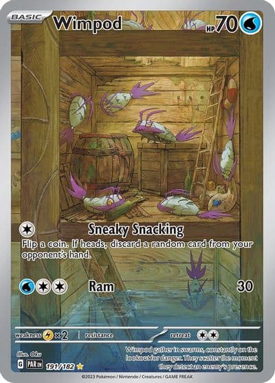 Wimpod SV04: Paradox Rift Pokemon card