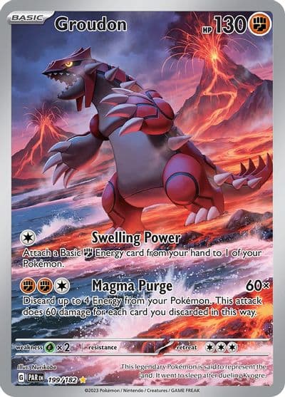 Groudon SV04: Paradox Rift Pokemon card