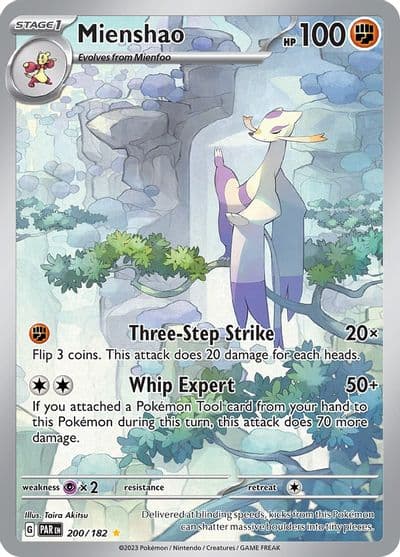 Mienshao SV04: Paradox Rift Pokemon card