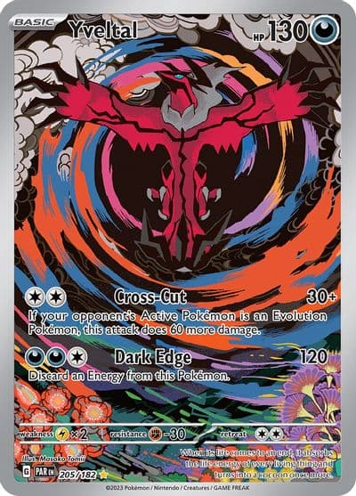 Yveltal SV04: Paradox Rift Pokemon card