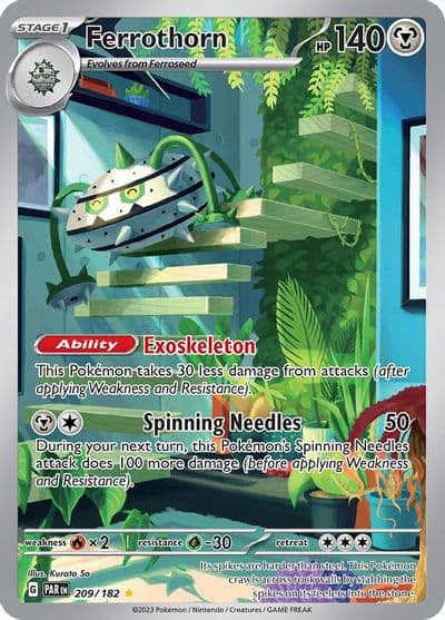 Ferrothorn SV04: Paradox Rift Pokemon card
